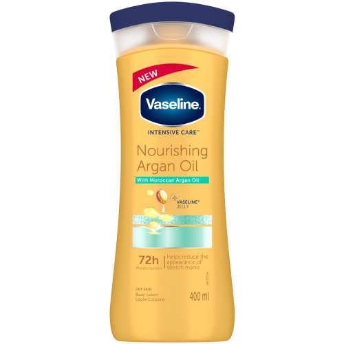 VASELINE BODY LOT 400ML PREM ARGAN OIL