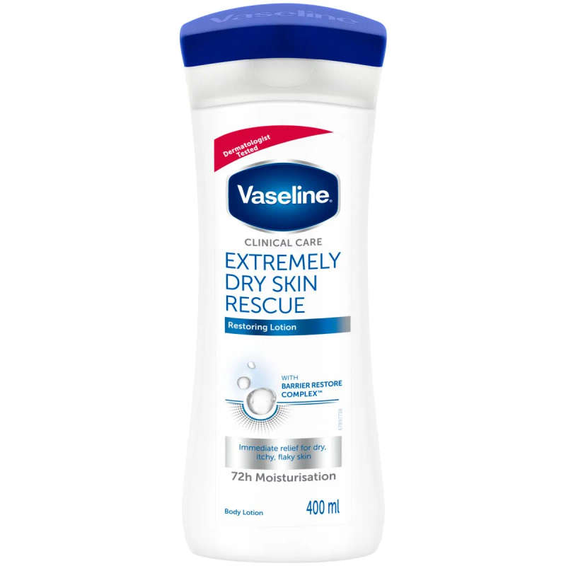VASELINE CLINICAL 400ML EXTRA DRY RESCUE