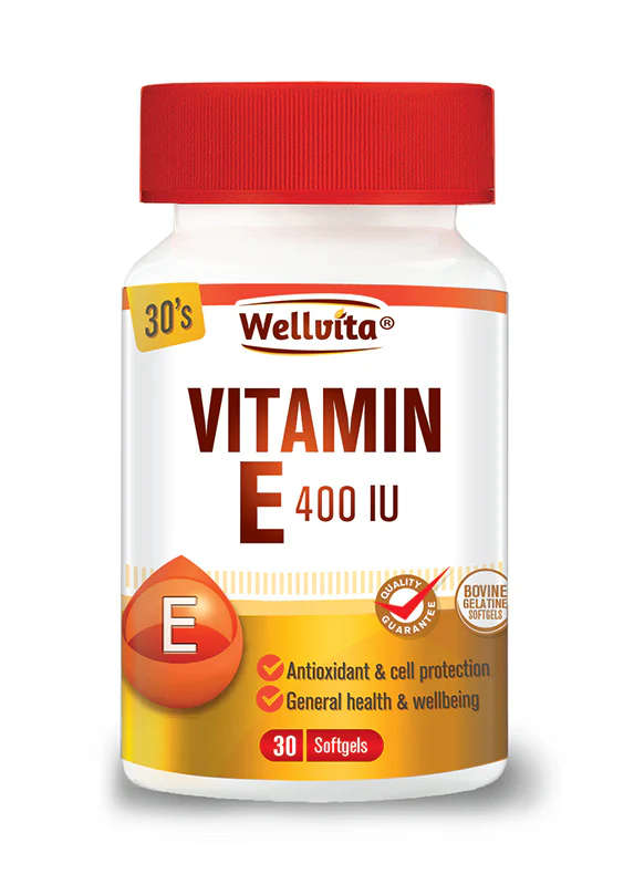 WELLVITA VITAMIN E CAPS 30