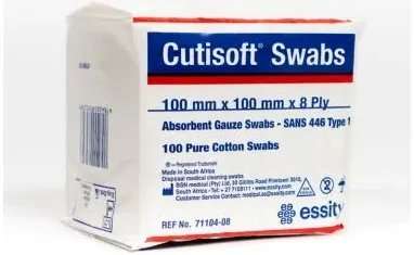 GAUZE SWAB 100MM 8PLY 100