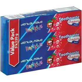 DENTALMATE TOOTHPASTE KIDS STRAWBERRY 120G 3PC