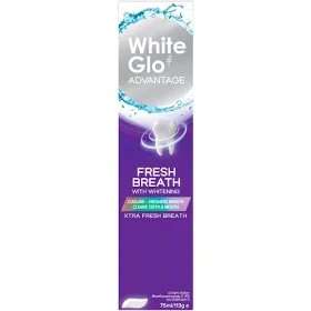 WHITE GLO TOOTHPASTE 75ML ADVANTAGE FRESH BREATH