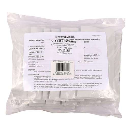 U-TEST HIV/AIDS ECONO 25 TEST