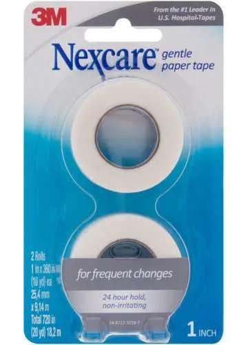 NEXCARE GENTLE PAPER TAPE 2 25X9.1M