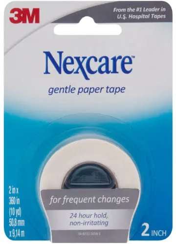 NEXCARE GENTLE PAPER TAPE 1 25X9M WHITE