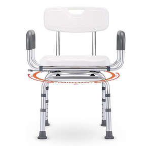 SHOWER CHAIR SWIVEL SWISS MOBILITI 1