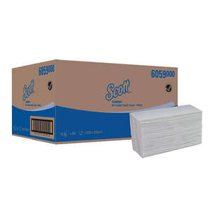 SCOTT KIMDRI FOLDED HAND TOWEL 1PLY 80sh