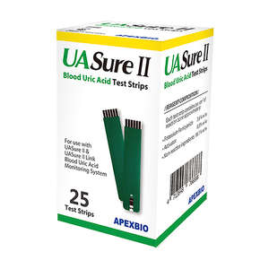 URIC ACID AU SURE II STRIPS 25'S
