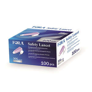 LANCETS SAFETY FORA 30G/1.6MM  100~