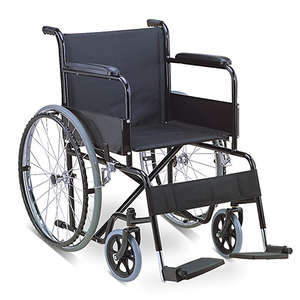 WHEELCHAIR -STEEL/NYLON/FIX ARM FOOT