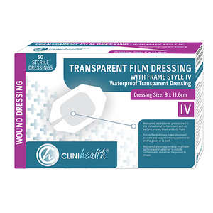 DRESS TRANSP FILM IV CLINIHE 9X11.6CM 50