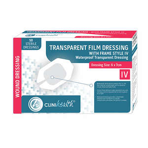 DRESS TRANSP FILM IV 6X7CM CLINI 100~