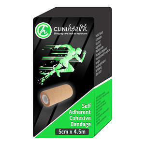 COHESIVE BAND SELF ADH CLINIHEA 5CMX4.5M