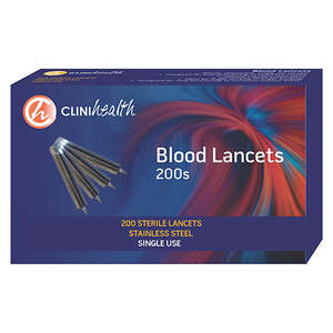 LANCET BLOOD STAINLESS STEEL CLINIH 200~