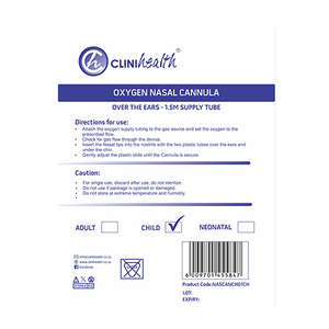 NASAL CANNULA- CHILD CLINIHEALTH 1