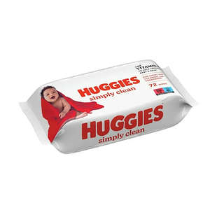 HUGGIES WIPES SIMPLY CLEAN SINGLES 72