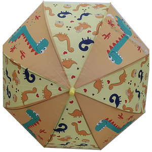 UMBRELLA KIDS K291C DINOSAUR-LIGHT BROWN