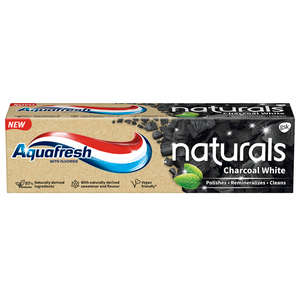 AQUAFRESH TOOTHPASTE CHARCOAL WHITE 75ML