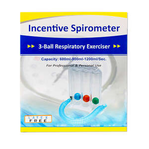 SPIROMETER 3-BALL RESPIRATORY EXERCISER