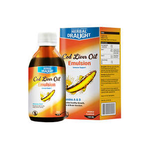 HERBAL DRAUGHT COD LIVER ORANGE 100ML