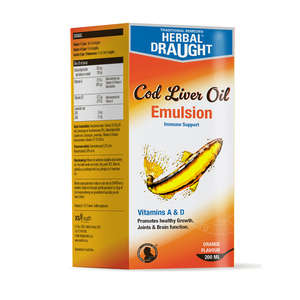 HERBAL DRAUGHT COD LIVER ORANGE 200ML