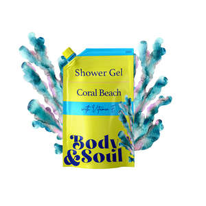 BODY & SOUL CORAL BEACH SHOWER GEL 500ML