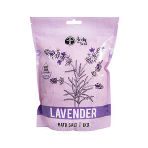 BODY & SOUL LAVENDER BATH SALTS  1KG
