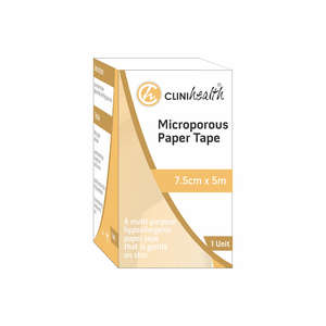 PAPER TAPE 7.5CMX5M CLINIHEALTH 1