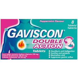 GAVISCON DOUBLE ACTION TABS PPMINT 48