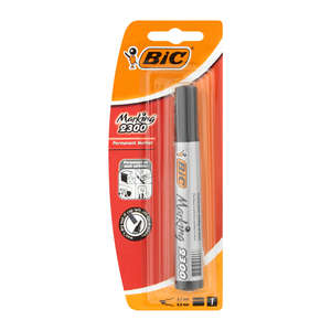 BIC 2300 PERMANENT MARKER CHISEL BLACK