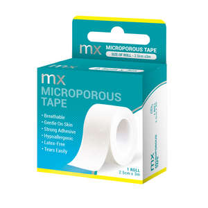 MICROPOROUS TAPE MX 25MM X 3M 1's