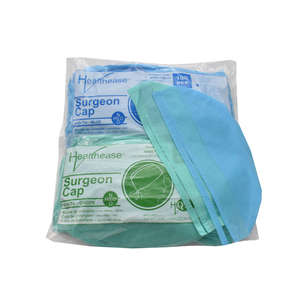 SURGEON CAP WITH TIE GREEN H/EASE 100~