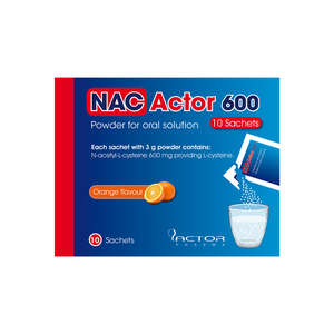 NAC ACTOR 600MG POWDER X 10