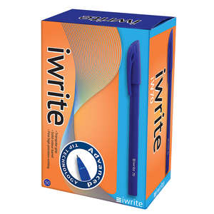IWRITE PEN SOLID COLOUR BARREL BLUE 50~