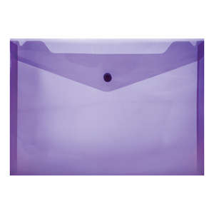 A4 PVC FOLDER WITH STUD PURP 180 MIC 12~