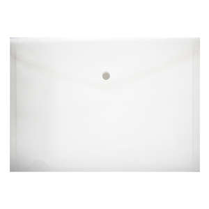 A4 PVC FOLDER WITH STUD CLEAR 180MIC 12~