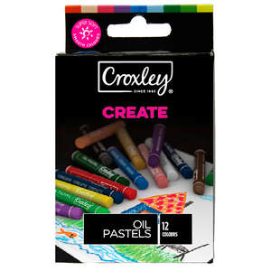 CROXLEY CREATE OIL PASTELS 8MM 12'S
