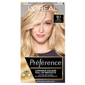 LOREAL PREF LIGHT ASH BLONE 9.1 268ML