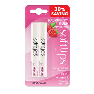 SOFTLIPS RASBERRY RUSH DUO LIMITED 2s