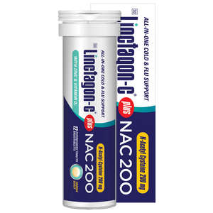 LINCTAGON C EFFERVESCENT PLUS TABS 12