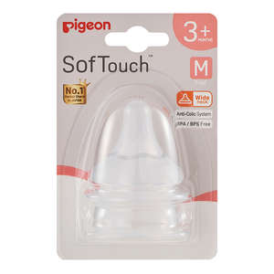 PIGEON SOFTTOUCH 3 NIPPLE PACK 2 PCS  M