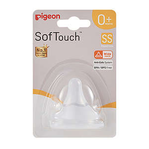 PIGEON SOFTTOUCH 3 NIPPLE PACK 1 PC SS