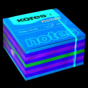 KORES NEON SUMMER CUBO 75X75MM 450 SHEET