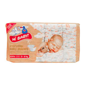 HI BABY EVERYDAY DIAPERS SML 3-6KG  100