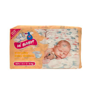 HI BABY EVERYDAY DIAPERS SML 3-6KG  50