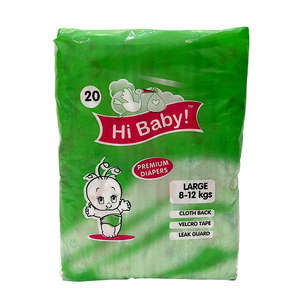 HI BABY EVERYDAY DIAPERS LRG 8-12KG  20