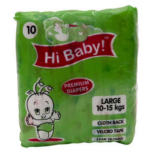 HI BABY EVERYDAY DIAPERS LRG 10-15KG  10