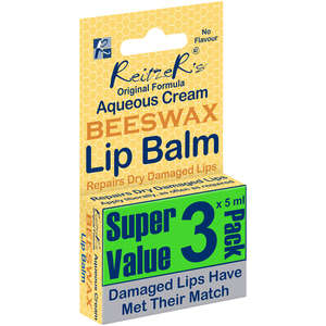 REITZER AQUEOUS BEESWAX LIP BALM 3X5ML~