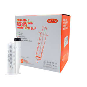 SYRINGE 60ML LUER SLIP BEARE 25~