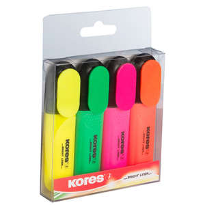 KORES BRIGHT LINER PLUS CHISEL TIP 4~